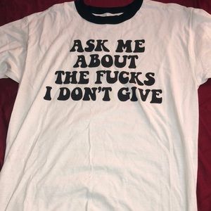 White Profanity Woman’s T-Shirt